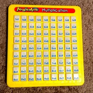 Vtg Magic Math Multiplication Learning Keyboard Educational Toy